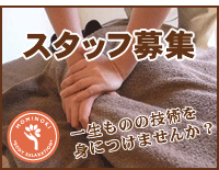 スタッフ募集 もみの木で一生ものの技術を身につけませんか?